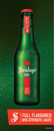 Steinlager Edge will retail for $21.99 per dozen 